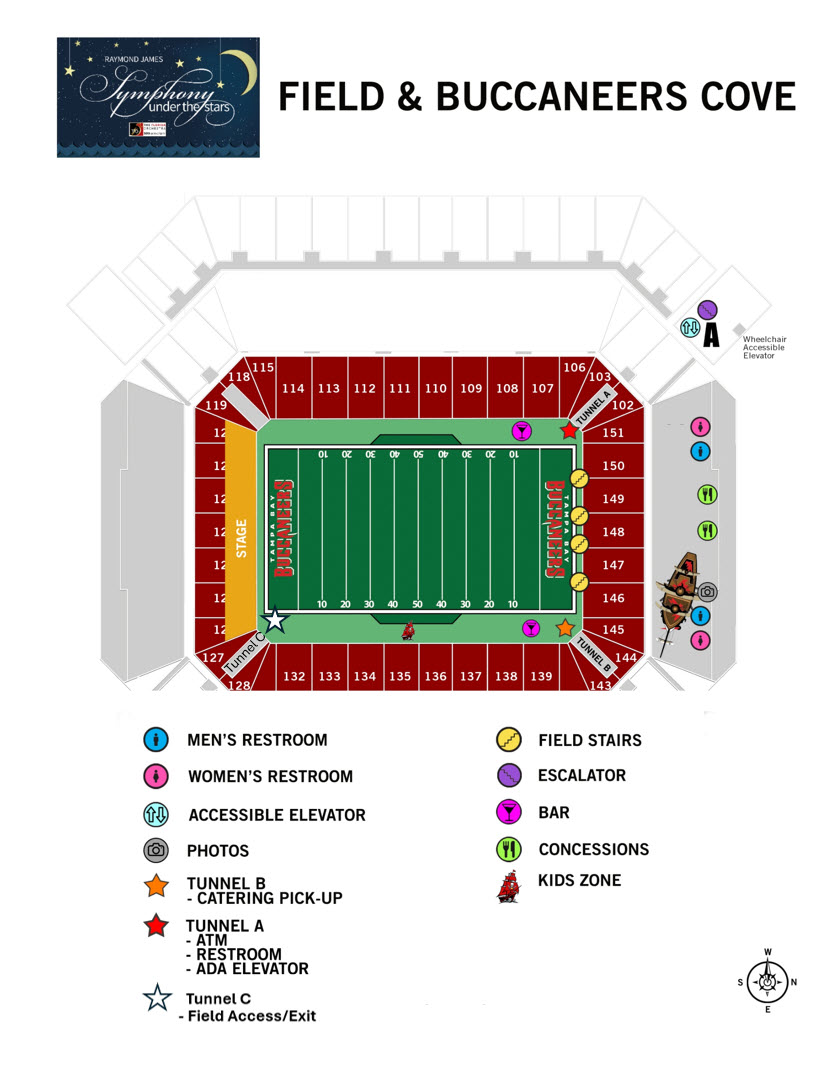 Interactive Seating Chart Raymond James Stadium