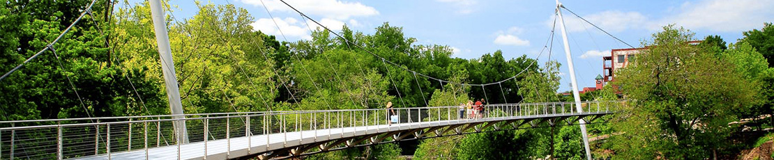 Liberty bridge in Greensville, SC